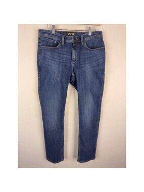 DU/ER L2X Relaxed Taper Fireside Jeans Fleece Lined Blue Denim 32x32
